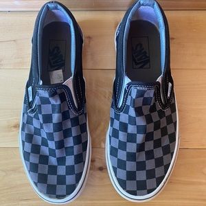 Checkered Slip On Vans